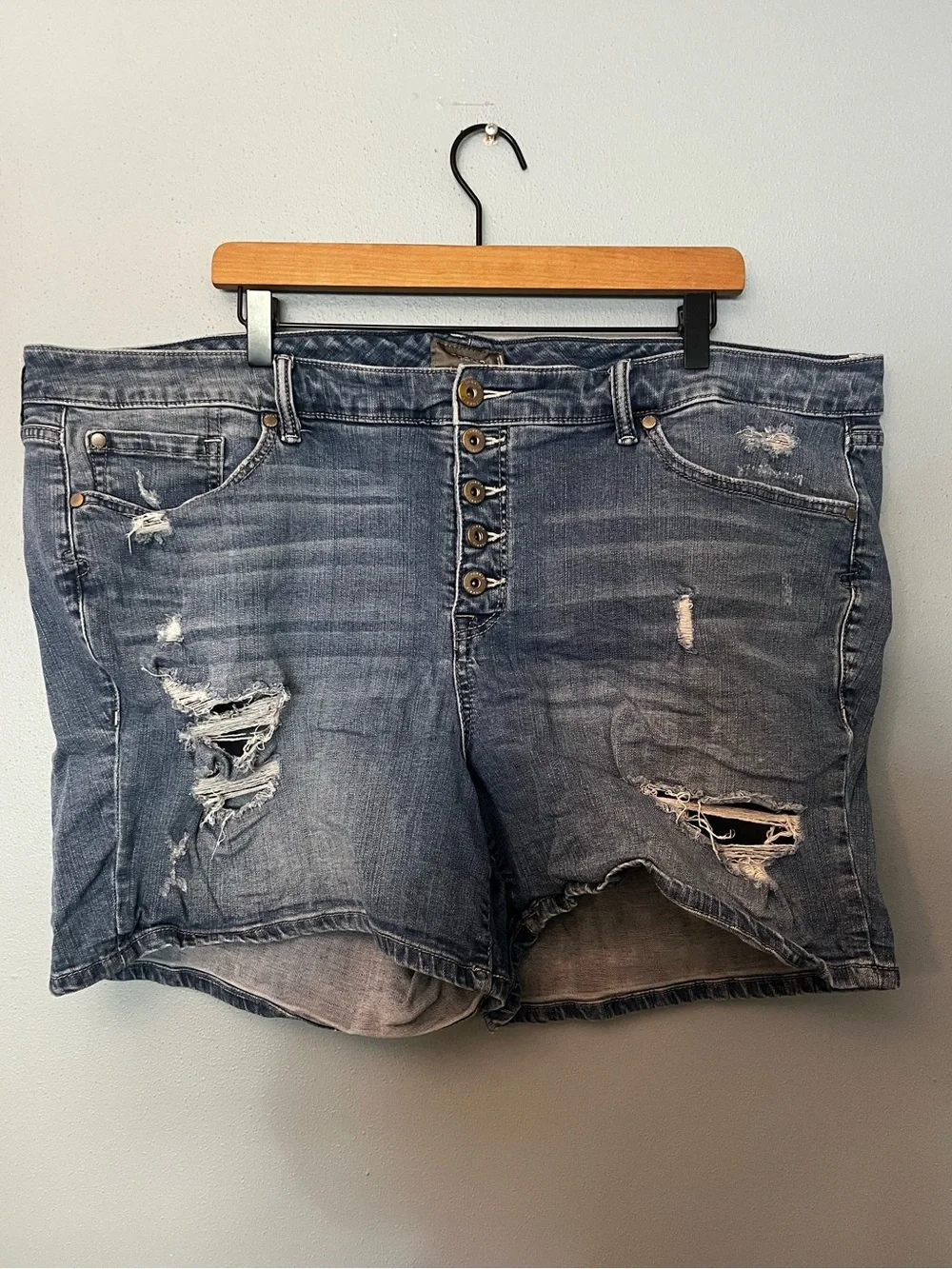 Torrid Distressed Denim Shorts